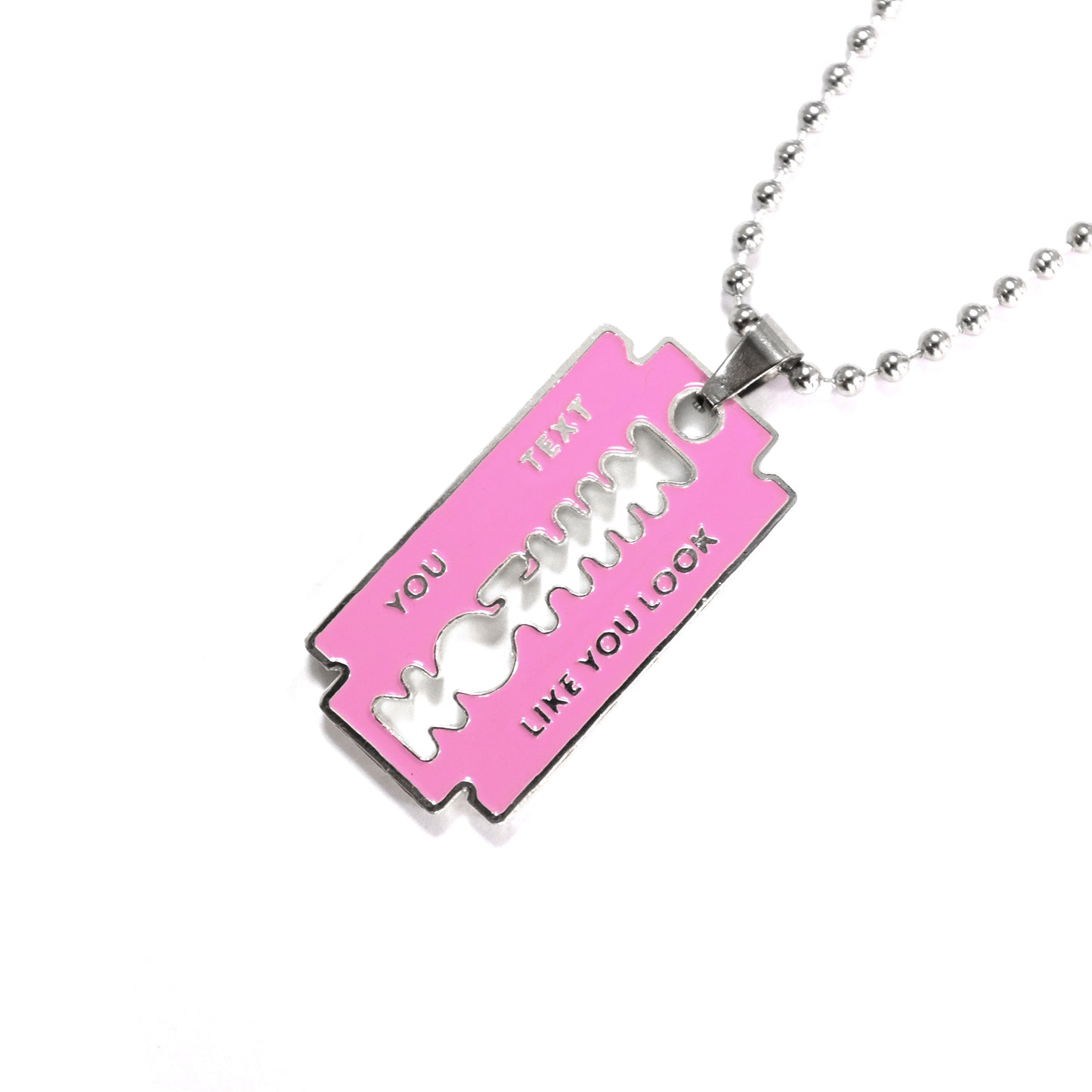 Pink + White Necklace